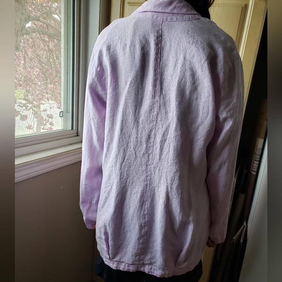 CLICK 100% Linen Lavender Women's Jacket - Picture 13 of 13